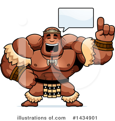 Royalty-Free (RF) Zulu Warrior Clipart Illustration by Cory Thoman - Stock Sample #1434901