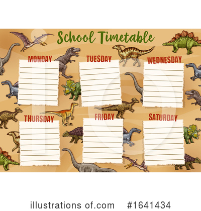 School Timetable Clipart #1641434 by Vector Tradition SM