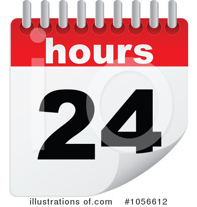 Royalty-Free (RF) 24 Hours Clipart Illustration by Andrei Marincas - Stock Sample #1056612