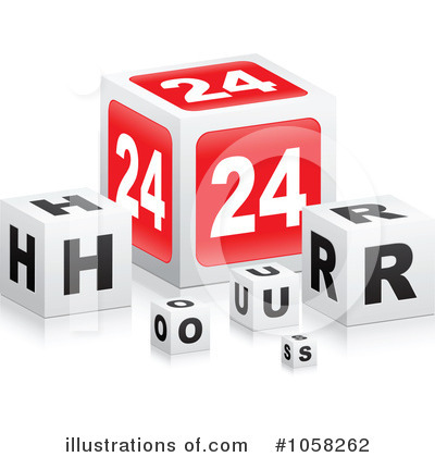 Royalty-Free (RF) 24 Hours Clipart Illustration by Andrei Marincas - Stock Sample #1058262