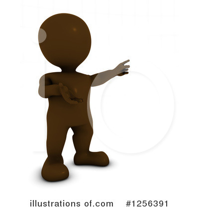 Royalty-Free (RF) 3d Brown Man Clipart Illustration by KJ Pargeter - Stock Sample #1256391