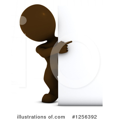 Royalty-Free (RF) 3d Brown Man Clipart Illustration by KJ Pargeter - Stock Sample #1256392