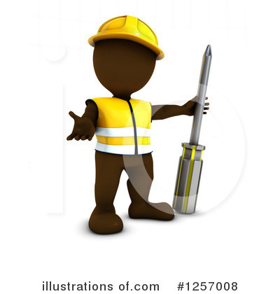 Royalty-Free (RF) 3d Brown Man Clipart Illustration by KJ Pargeter - Stock Sample #1257008
