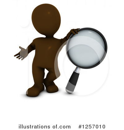 Royalty-Free (RF) 3d Brown Man Clipart Illustration by KJ Pargeter - Stock Sample #1257010