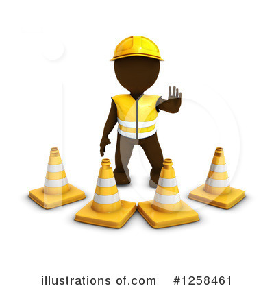 Construction Cone Clipart #1258461 by KJ Pargeter