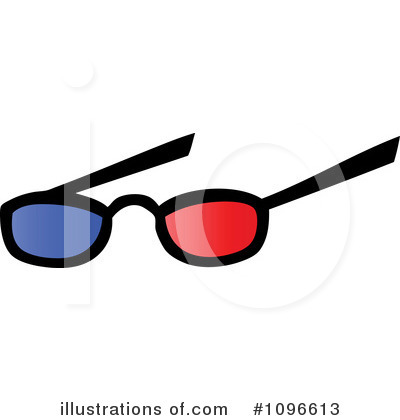 Royalty-Free (RF) 3d Glasses Clipart Illustration by Hit Toon - Stock Sample #1096613