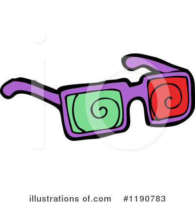 Royalty-Free (RF) 3d Glasses Clipart Illustration by lineartestpilot - Stock Sample #1190783