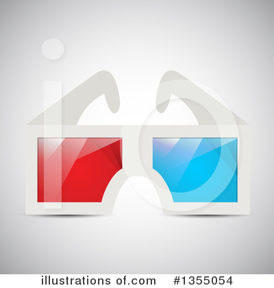 3d Glasses Clipart #1355054 by vectorace
