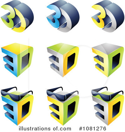 Royalty-Free (RF) 3d Movies Clipart Illustration by cidepix - Stock Sample #1081276