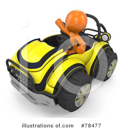 Royalty-Free (RF) 3d Orange Man Clipart Illustration by Leo Blanchette - Stock Sample #78477