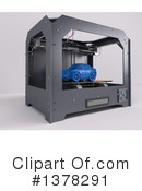 3d Printer Clipart #1378291 by KJ Pargeter