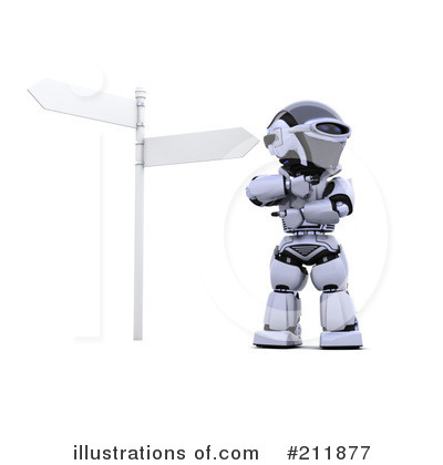 Royalty-Free (RF) 3d Robot Clipart Illustration by KJ Pargeter - Stock Sample #211877