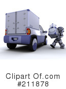 3d Robot Clipart #211878 by KJ Pargeter