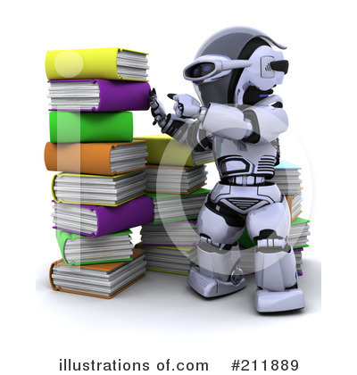 Royalty-Free (RF) 3d Robot Clipart Illustration by KJ Pargeter - Stock Sample #211889