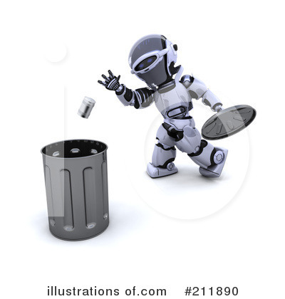 Royalty-Free (RF) 3d Robot Clipart Illustration by KJ Pargeter - Stock Sample #211890