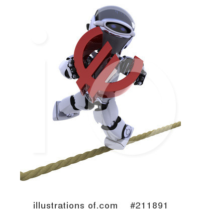 Royalty-Free (RF) 3d Robot Clipart Illustration by KJ Pargeter - Stock Sample #211891