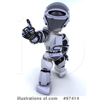Royalty-Free (RF) 3d Robot Clipart Illustration by KJ Pargeter - Stock Sample #97414