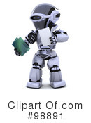 3d Robot Clipart #98891 by KJ Pargeter