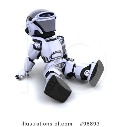 Royalty-Free (RF) 3d Robot Clipart Illustration by KJ Pargeter - Stock Sample #98893