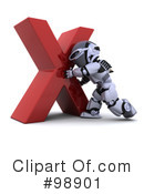 3d Robot Clipart #98901 by KJ Pargeter