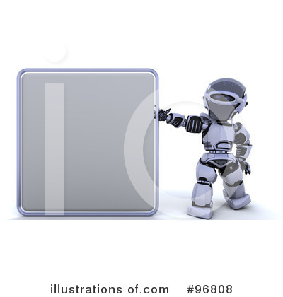 Royalty-Free (RF) 3d Robots Clipart Illustration by KJ Pargeter - Stock Sample #96808