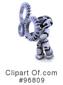3d Robots Clipart #96809 by KJ Pargeter