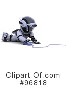 3d Robots Clipart #96818 by KJ Pargeter