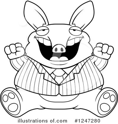 Royalty-Free (RF) Aardvark Clipart Illustration by Cory Thoman - Stock Sample #1247280