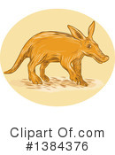 Aardvark Clipart #1384376 by patrimonio