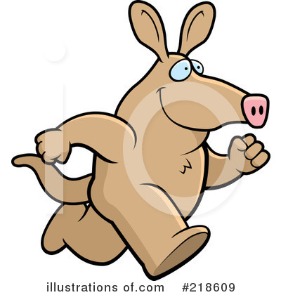 Royalty-Free (RF) Aardvark Clipart Illustration by Cory Thoman - Stock Sample #218609