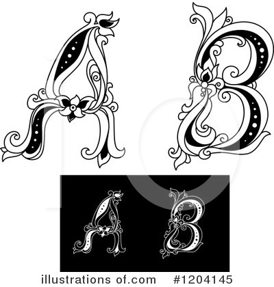 Royalty-Free (RF) Abc Clipart Illustration by Vector Tradition SM - Stock Sample #1204145