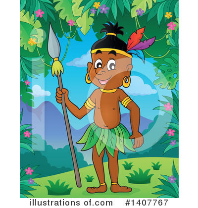 Royalty-Free (RF) Aboriginal Clipart Illustration by visekart - Stock Sample #1407767