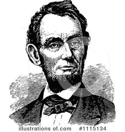 Royalty-Free (RF) Abraham Lincoln Clipart Illustration by Prawny Vintage - Stock Sample #1115134