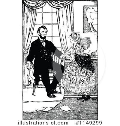 Royalty-Free (RF) Abraham Lincoln Clipart Illustration by Prawny Vintage - Stock Sample #1149299