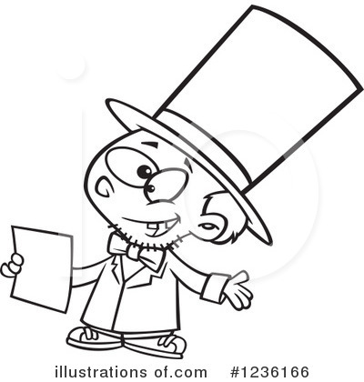 Royalty-Free (RF) Abraham Lincoln Clipart Illustration by toonaday - Stock Sample #1236166
