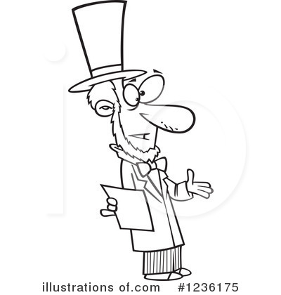 Abe Lincoln Clipart #1236175 by toonaday