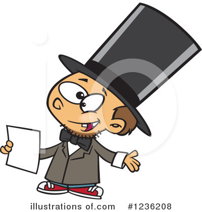 Royalty-Free (RF) Abraham Lincoln Clipart Illustration by toonaday - Stock Sample #1236208