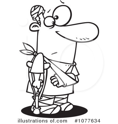 Royalty-Free (RF) Accident Prone Clipart Illustration by toonaday - Stock Sample #1077634
