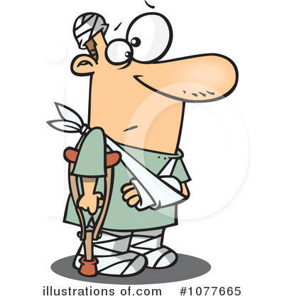 Royalty-Free (RF) Accident Prone Clipart Illustration by toonaday - Stock Sample #1077665