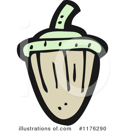 Royalty-Free (RF) Acorn Clipart Illustration by lineartestpilot - Stock Sample #1176290