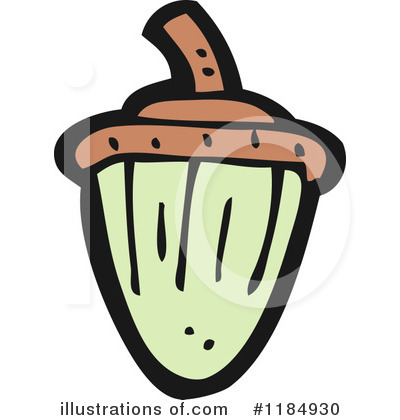 Royalty-Free (RF) Acorn Clipart Illustration by lineartestpilot - Stock Sample #1184930