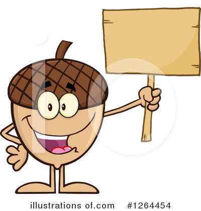 Royalty-Free (RF) Acorn Clipart Illustration by Hit Toon - Stock Sample #1264454