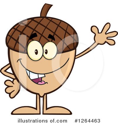 Royalty-Free (RF) Acorn Clipart Illustration by Hit Toon - Stock Sample #1264463