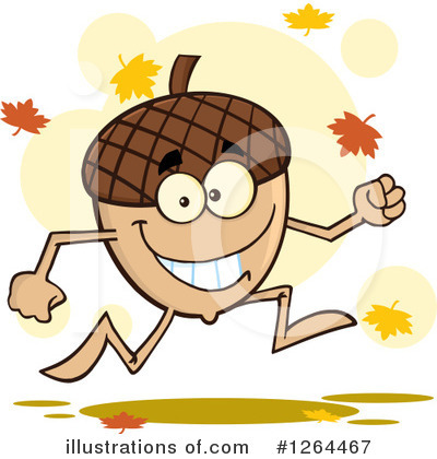 Royalty-Free (RF) Acorn Clipart Illustration by Hit Toon - Stock Sample #1264467