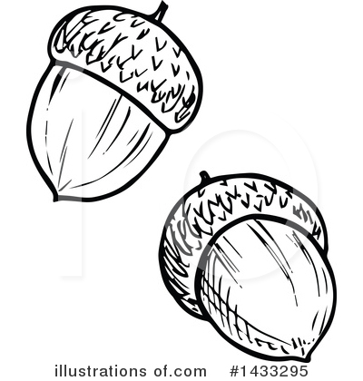 Acorn Clipart #1433295 by Vector Tradition SM