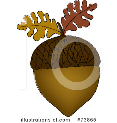 Royalty-Free (RF) Acorn Clipart Illustration by Pams Clipart - Stock Sample #73865