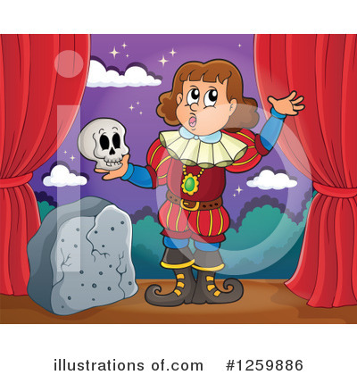 Royalty-Free (RF) Actor Clipart Illustration by visekart - Stock Sample #1259886