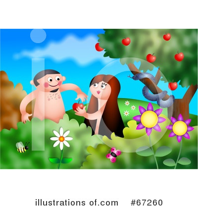 Royalty-Free (RF) Adam And Eve Clipart Illustration by Prawny - Stock Sample #67260