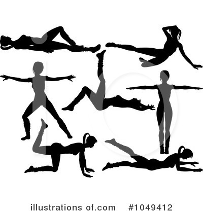 Royalty-Free (RF) Aerobics Clipart Illustration by elaineitalia - Stock Sample #1049412