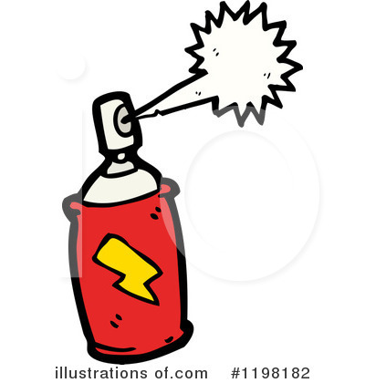 Royalty-Free (RF) Aerosol Can Clipart Illustration by lineartestpilot - Stock Sample #1198182